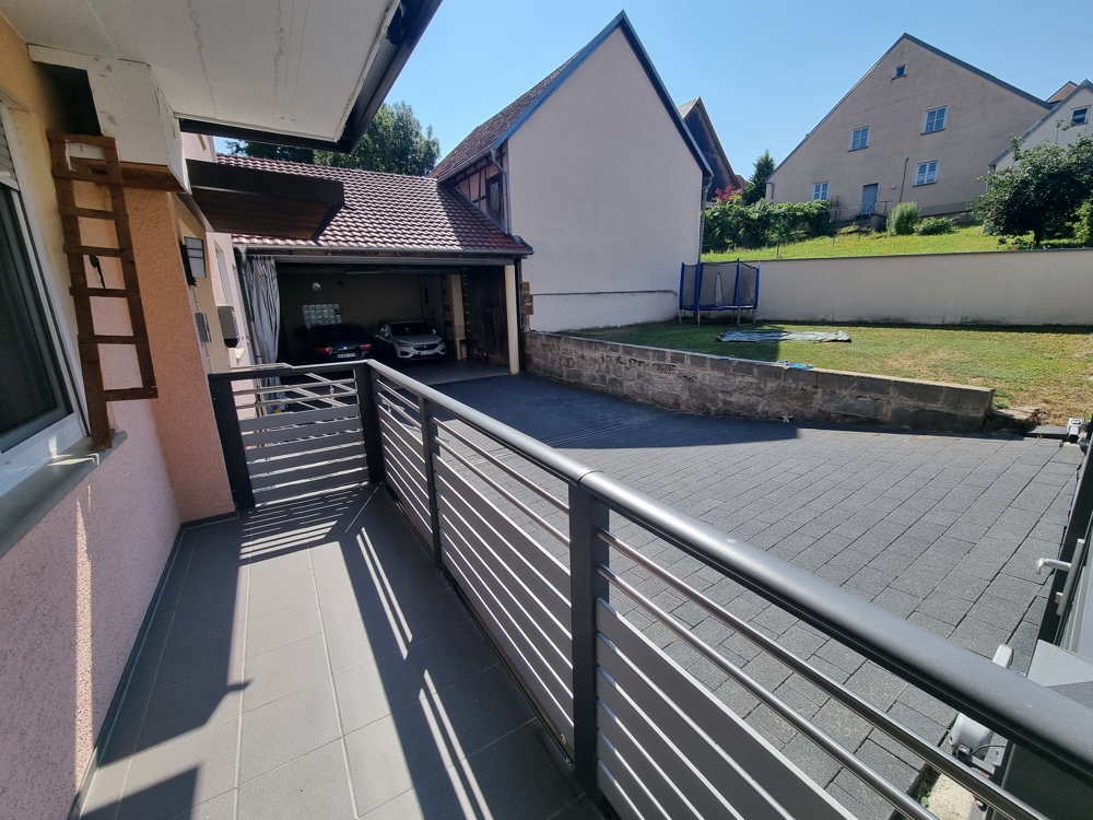 Aussicht vom Balkon EG